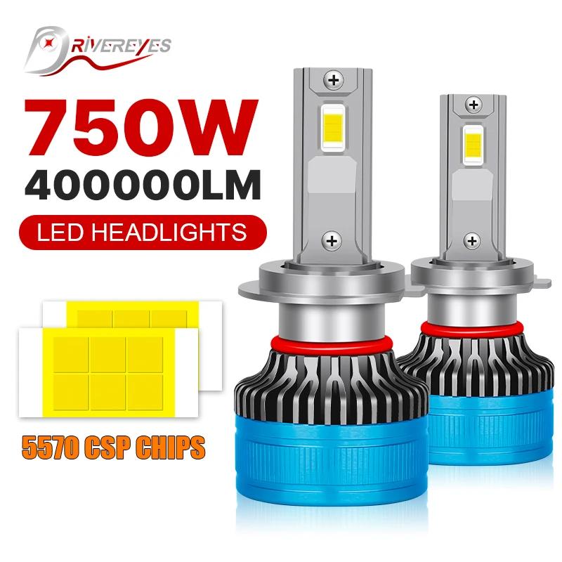 CANbus LED  CSP 5570 Ŀ ڵ Ʈ Ʈ, 6000K HB3 HB4 9005 9006, H1 H7 H4 H11 9012 H13 9004 , 750W 4000000LM